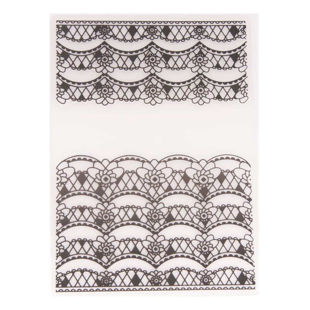 Lace Banner Embossing Folder for Card Making, Scrapbooking Paper Crafts, DIY Photo Album Decoration