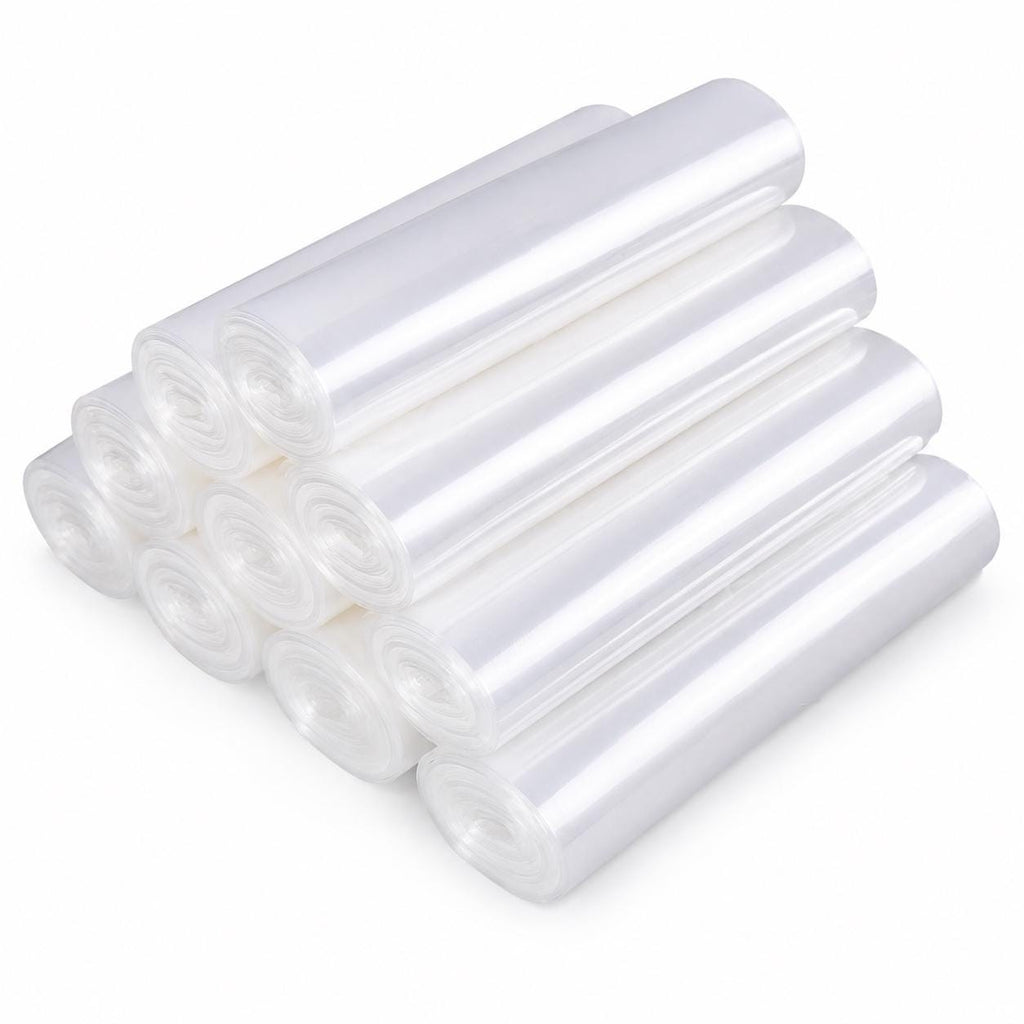100 Eco-Friendly POF Heat Shrink Wrap Bags, Clear Film