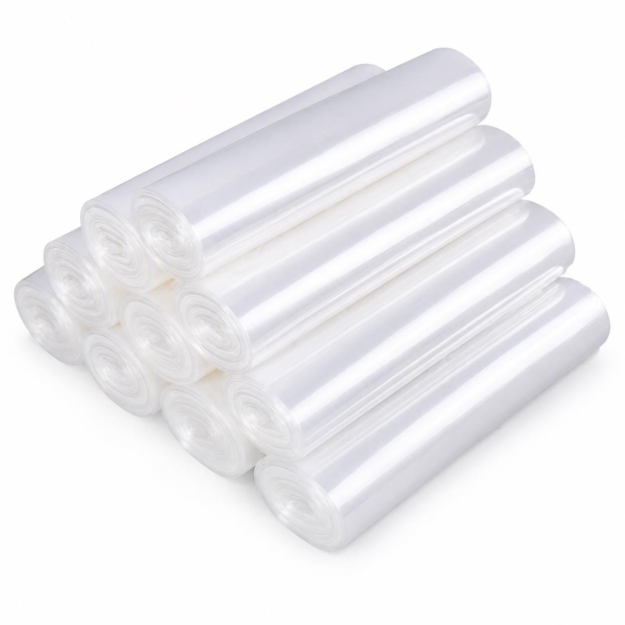 100 Eco-Friendly POF Heat Shrink Wrap Bags, Clear Film