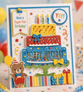 Birthday Cake Metal Cutting Die for Cards and Party Crafts
