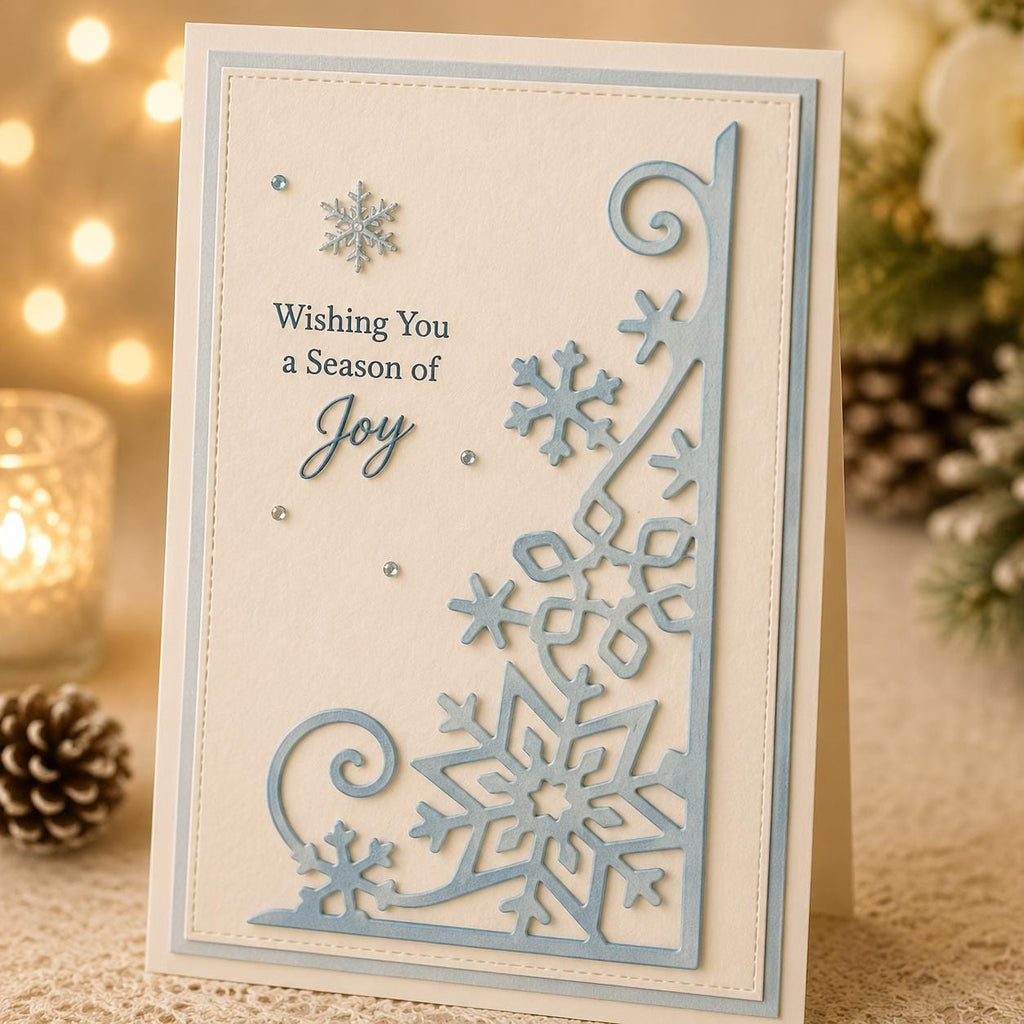 Snowflake Corner Metal Die, Card Making, Scrapbooking
