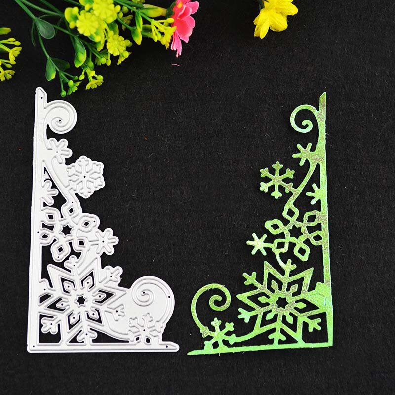 Snowflake Corner Metal Die, Card Making, Scrapbooking