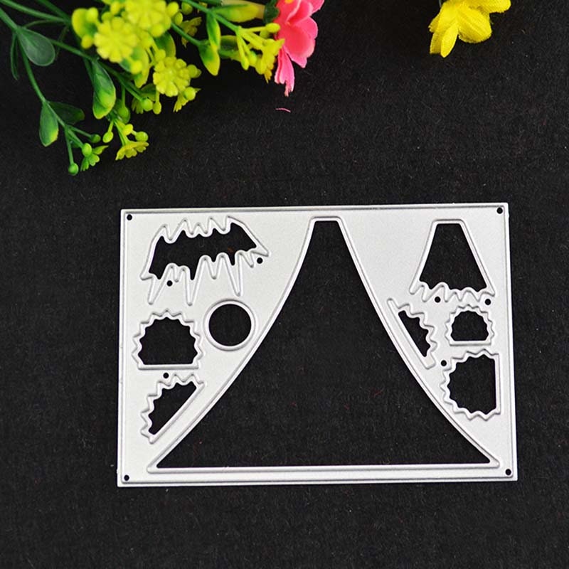 Snow Mountain Sunrise Metal Die, Scrapbooking Card Making