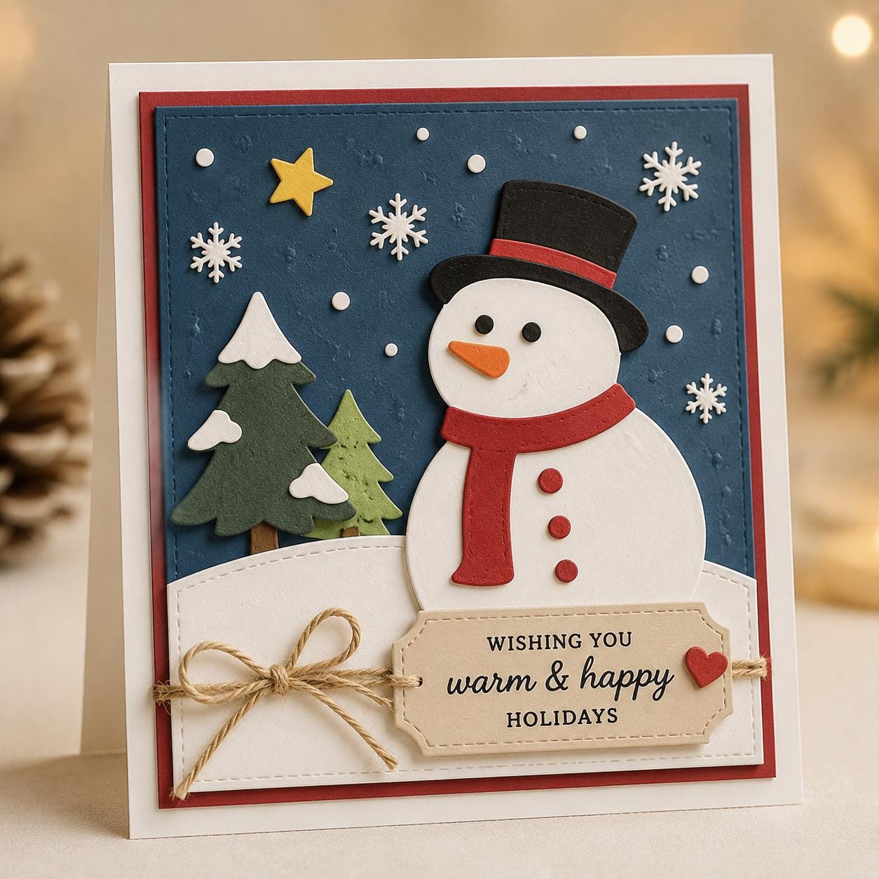 Snowman Metal Cutting Die, DIY Scrapbooking Stencil