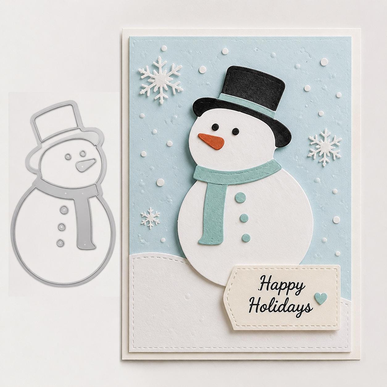 Snowman Metal Cutting Die, DIY Scrapbooking Stencil