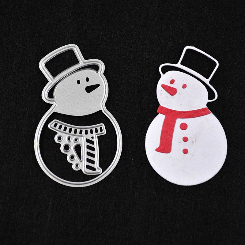 Snowman Metal Cutting Die, DIY Scrapbooking Stencil