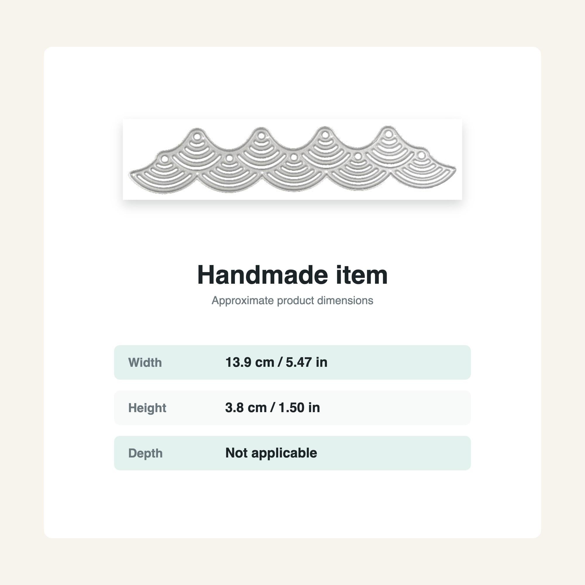 Wave Border Metal Cutting Die - Scrapbooking Embossing Stencil