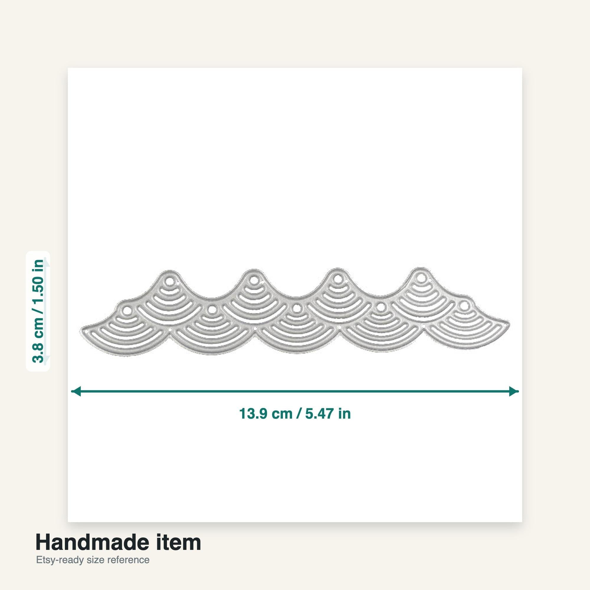 Wave Border Metal Cutting Die - Scrapbooking Embossing Stencil