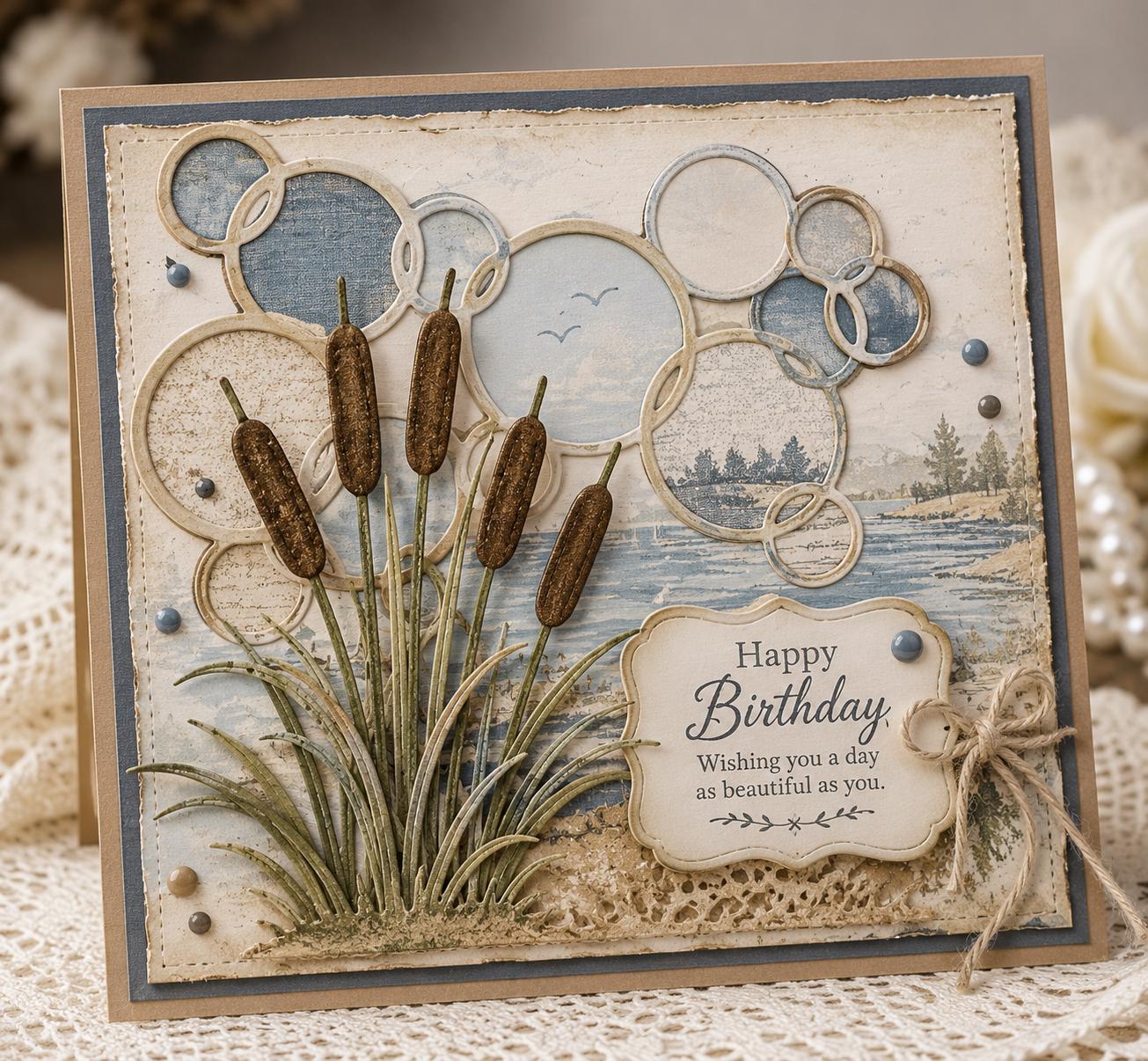 Bubble Metal Cutting Die, Card Making Stencil