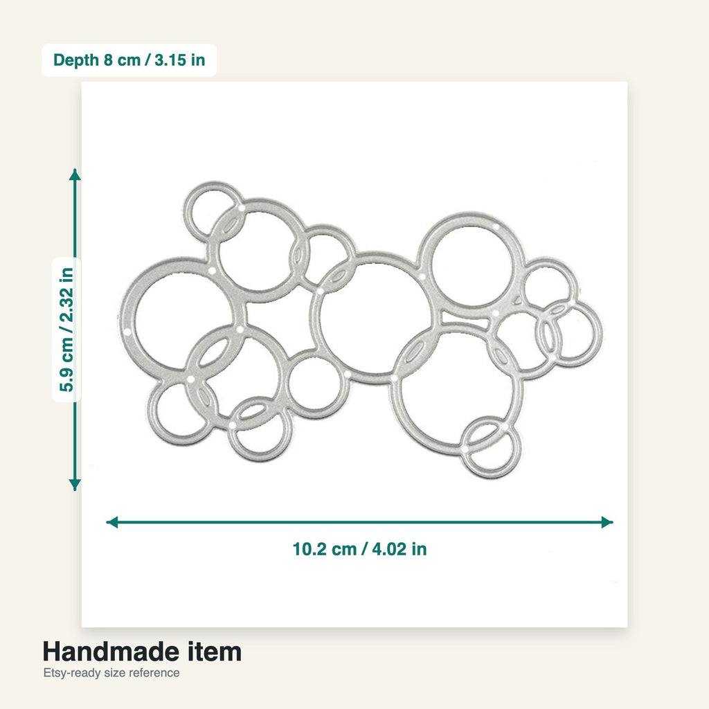 Bubble Metal Cutting Die, Card Making Stencil