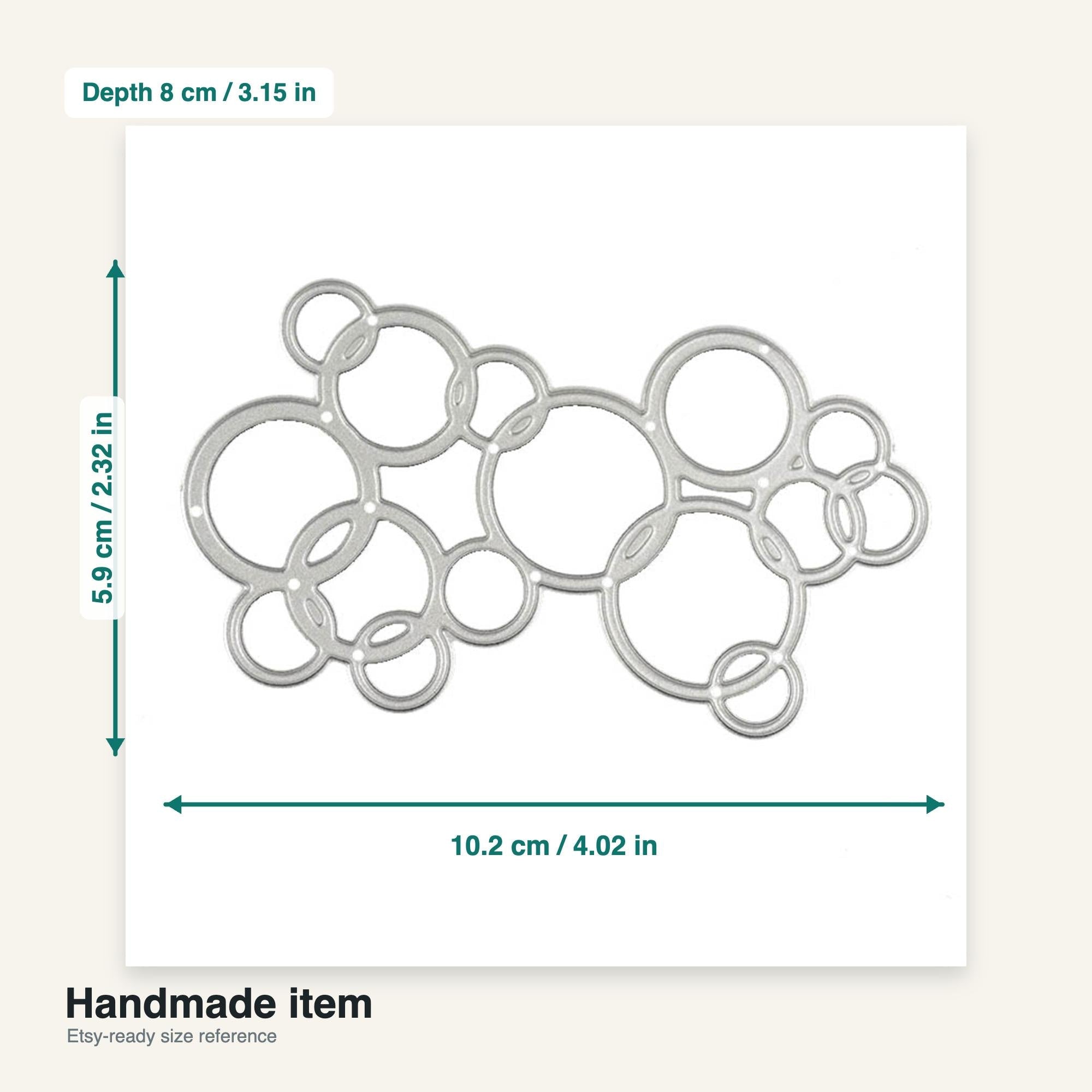 Bubble Metal Cutting Die, Card Making Stencil