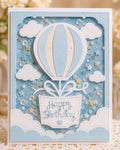 Hot Air Balloon Birthday Metal Cutting Die for Cards