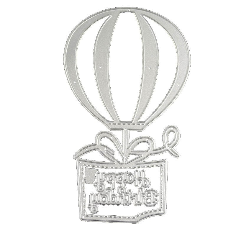 Hot Air Balloon Birthday Metal Cutting Die for Cards