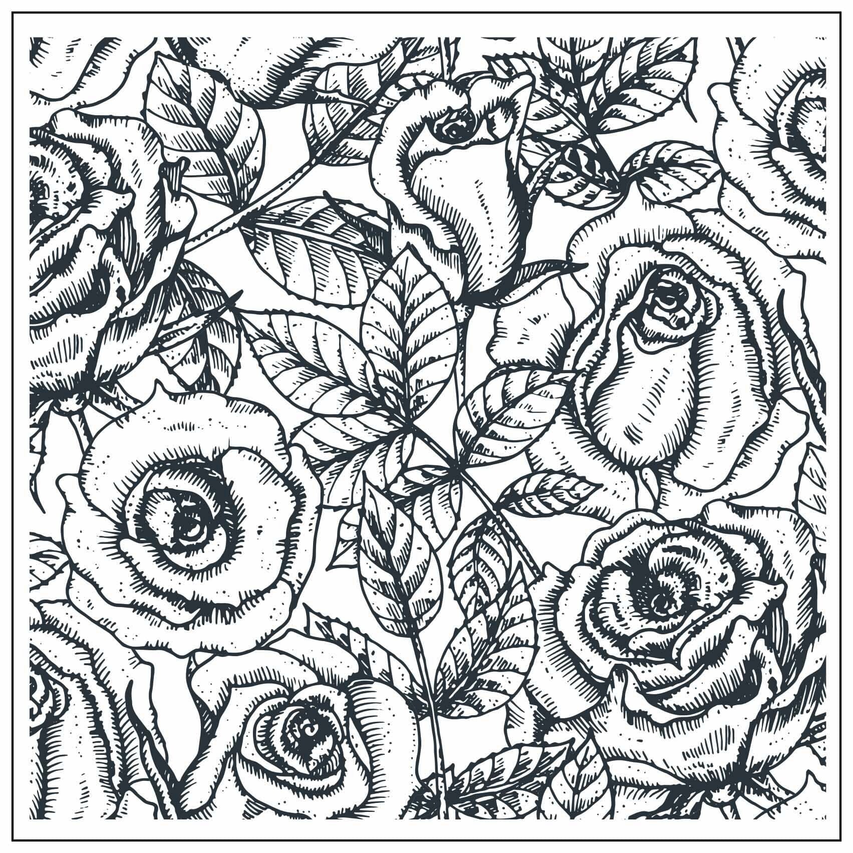 Rose Bud Clear Stamp | Seamless Floral Silicone Stamp for Card Making