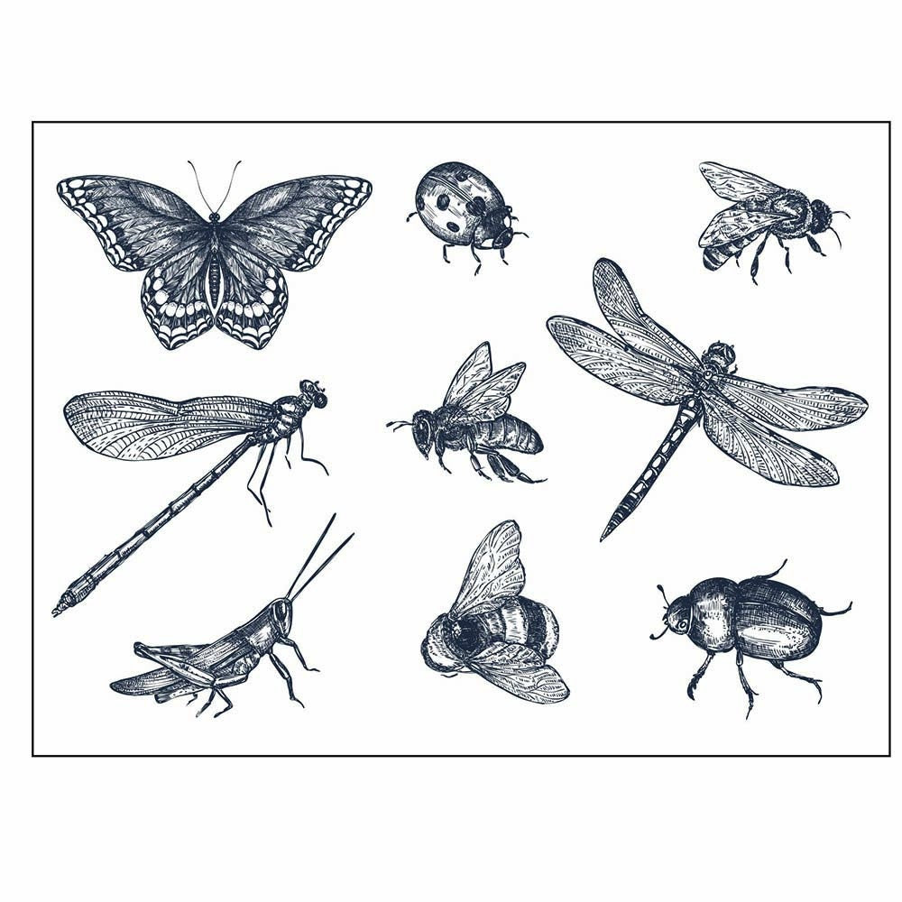 Insect Silicone Stamp for DIY Scrapbooking (11x15cm)