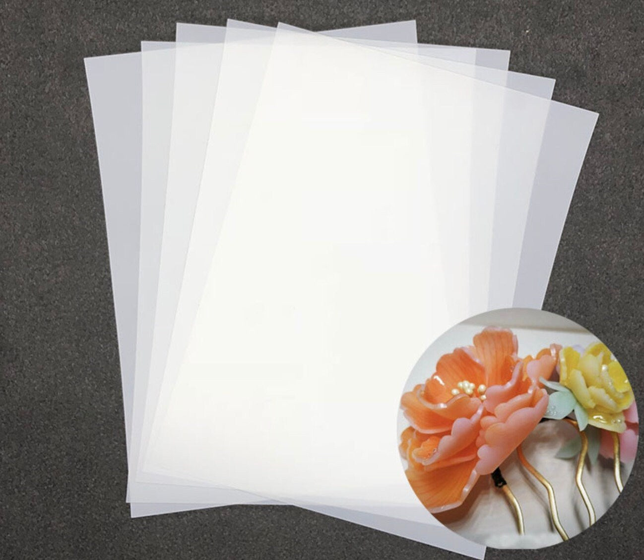 Imitation Jade Shrink Plastic Sheets, 10 Sheet Craft Pack