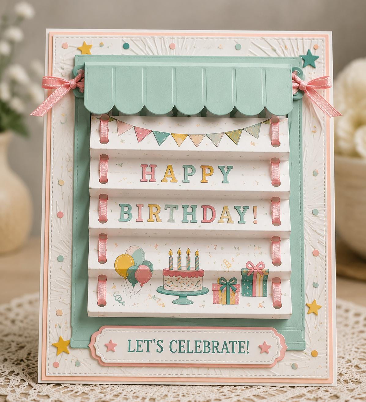 Window Blinds Metal Cutting Die for Card Making, Scrapbooking