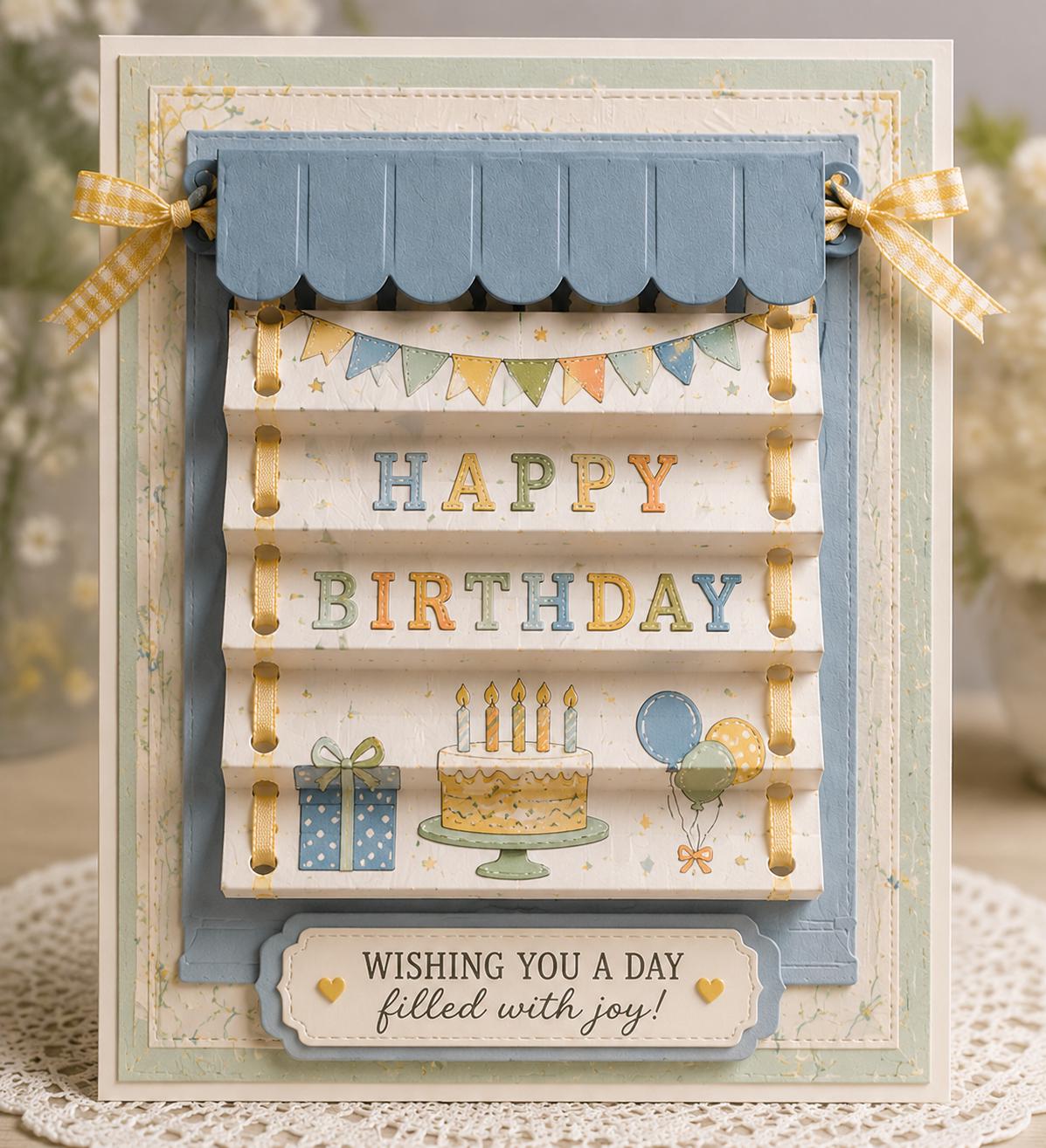 Window Blinds Metal Cutting Die for Card Making, Scrapbooking