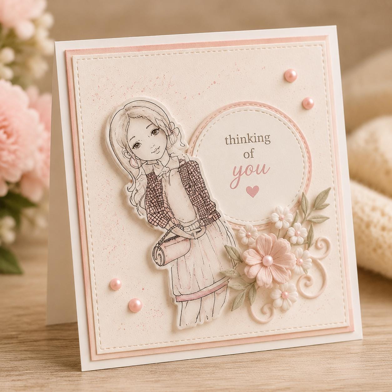 Girl Clear Silicone Stamp Set, Scrapbooking Craft (11x16cm)