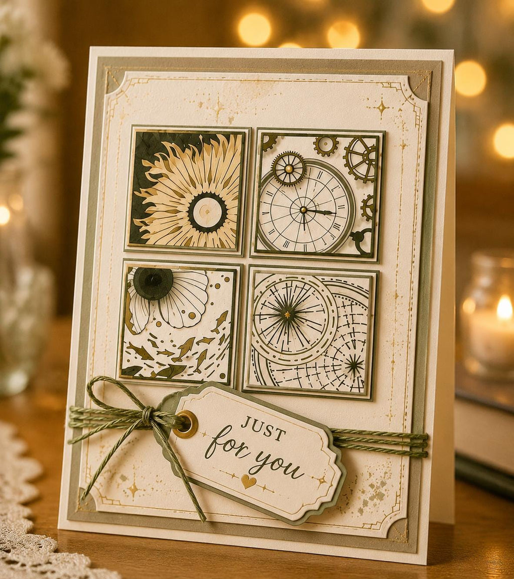 Floral Silicone Clear Stamps, Scrapbooking Card Making (14x14cm)