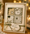 Floral Silicone Clear Stamps, Scrapbooking Card Making (14x14cm)
