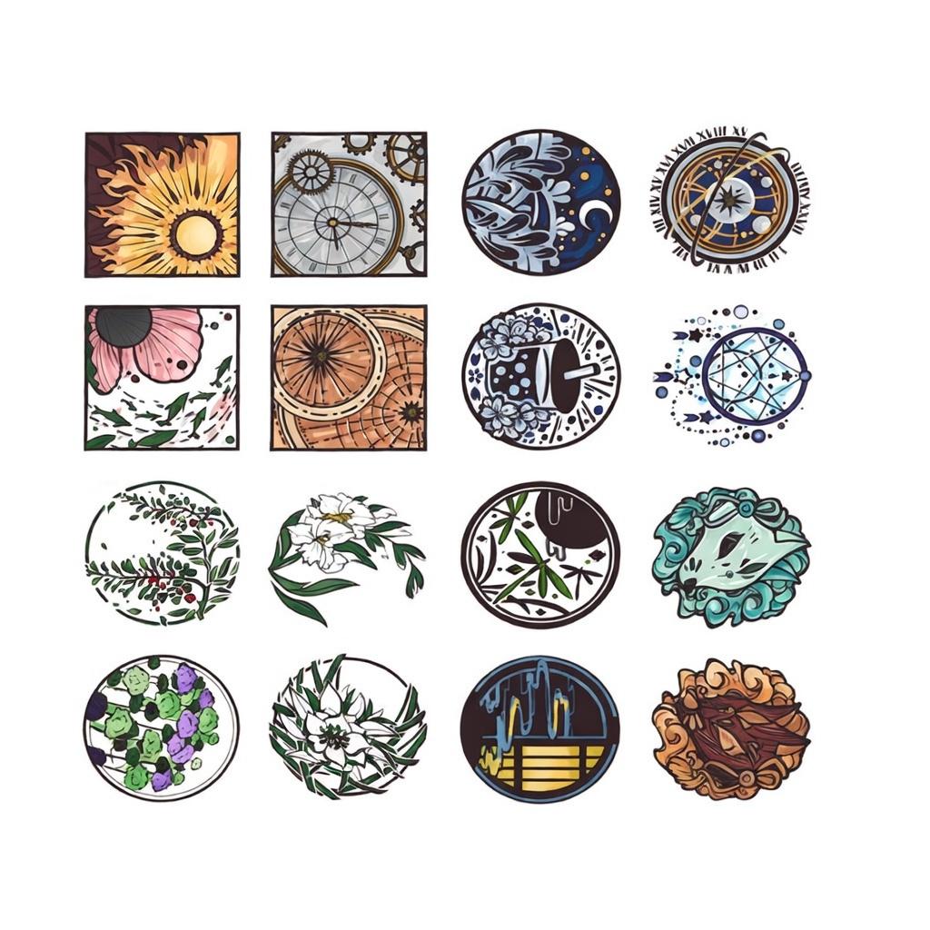 Floral Silicone Clear Stamps, Scrapbooking Card Making (14x14cm)