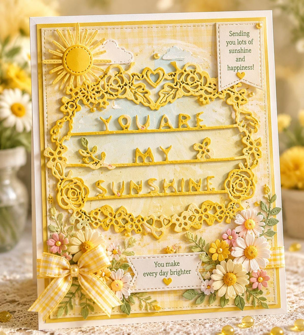 You Are My Sunshine Metal Cutting Die for Handmade Cards