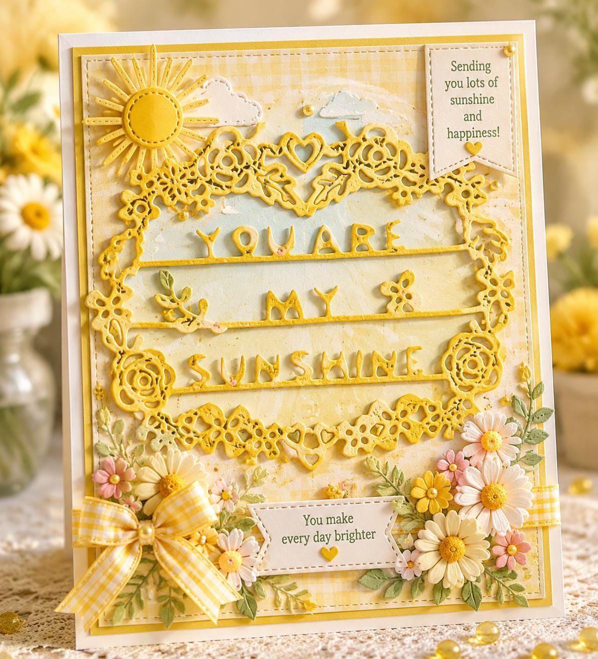 You Are My Sunshine Metal Cutting Die for Handmade Cards