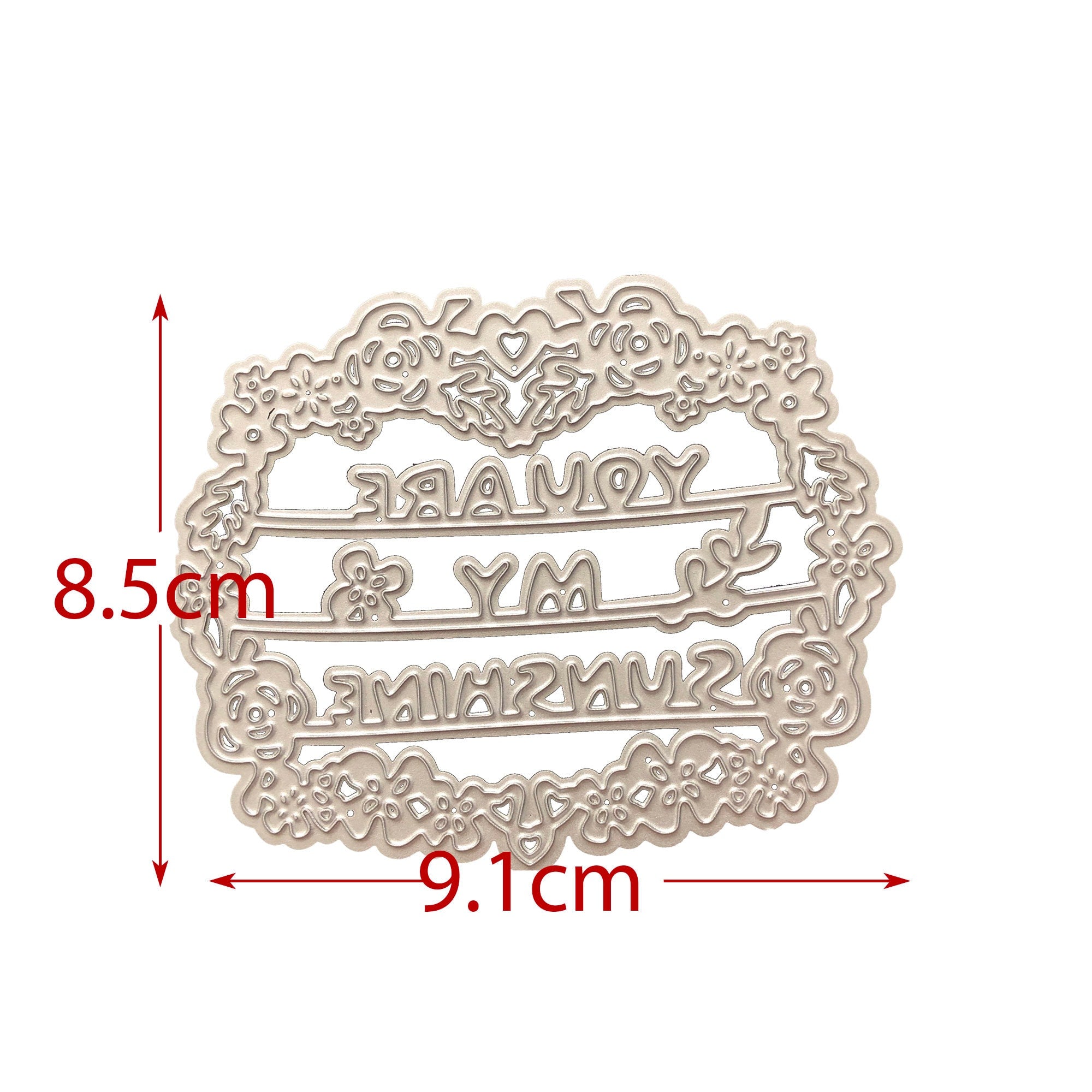 You Are My Sunshine Metal Cutting Die for Handmade Cards