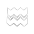3 Layer Wave Background Metal Cutting Dies for Cards