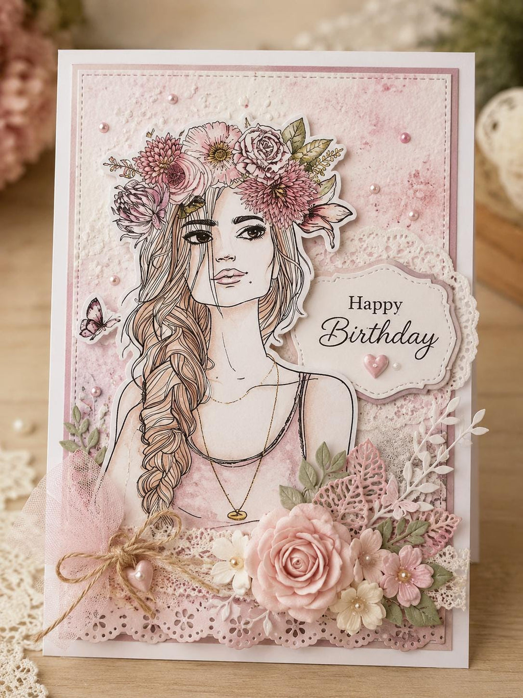 Fashion Woman Clear Silicone Stamp Set for Paper Crafts