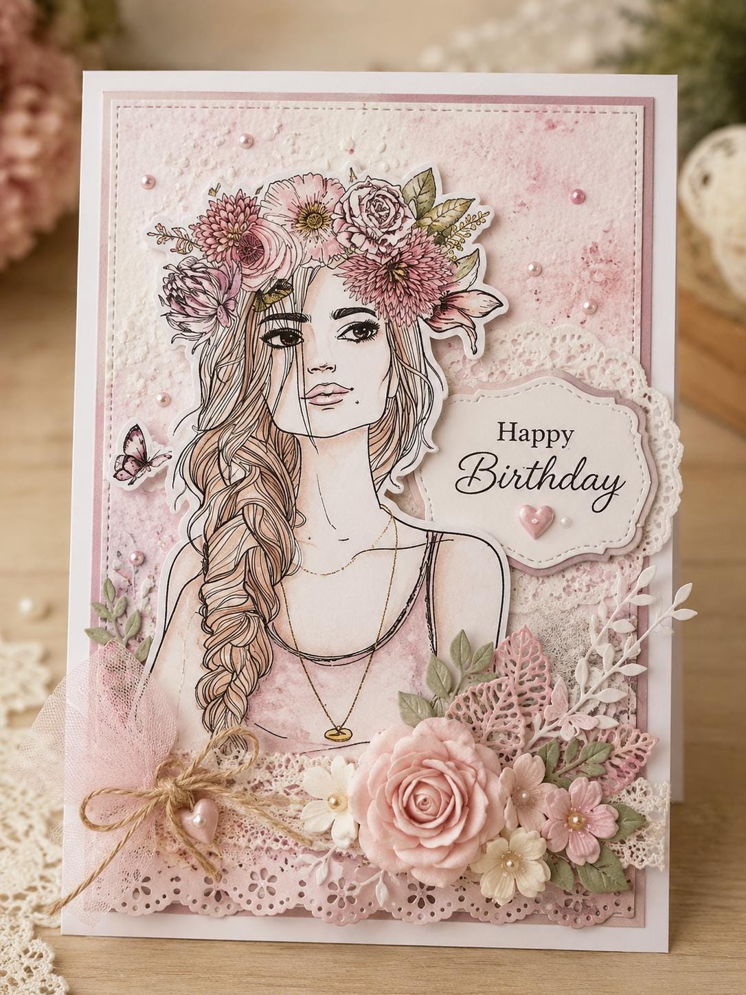 Fashion Woman Clear Silicone Stamp Set for Paper Crafts