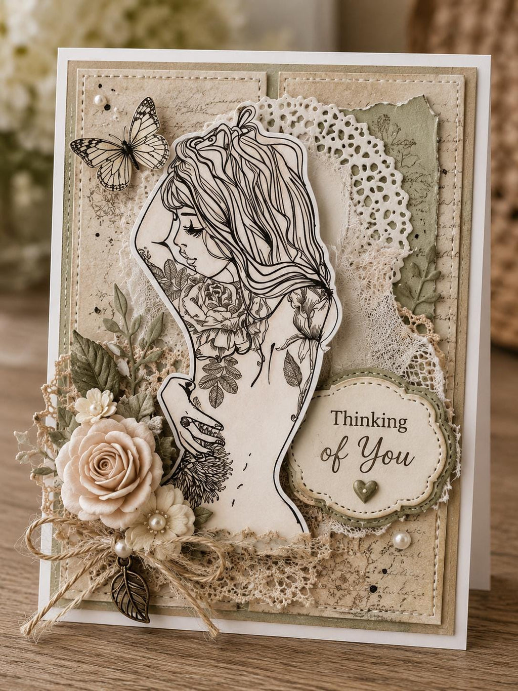 Fashion Woman Clear Silicone Stamp Set for Paper Crafts