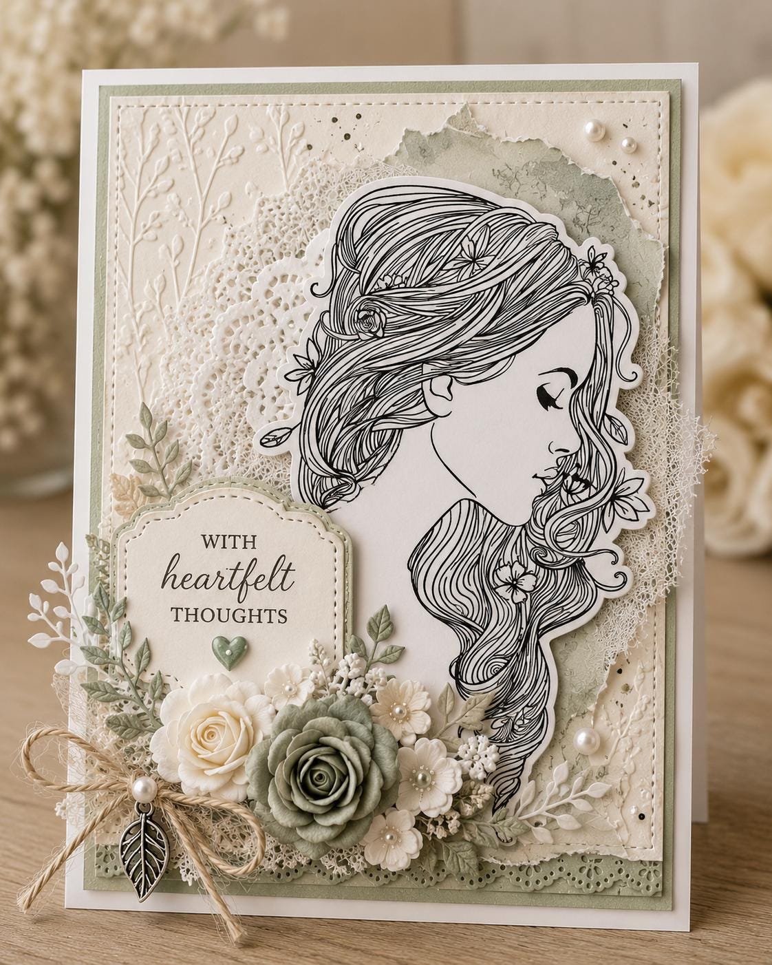 Fashion Woman Clear Silicone Stamp Set for Paper Crafts