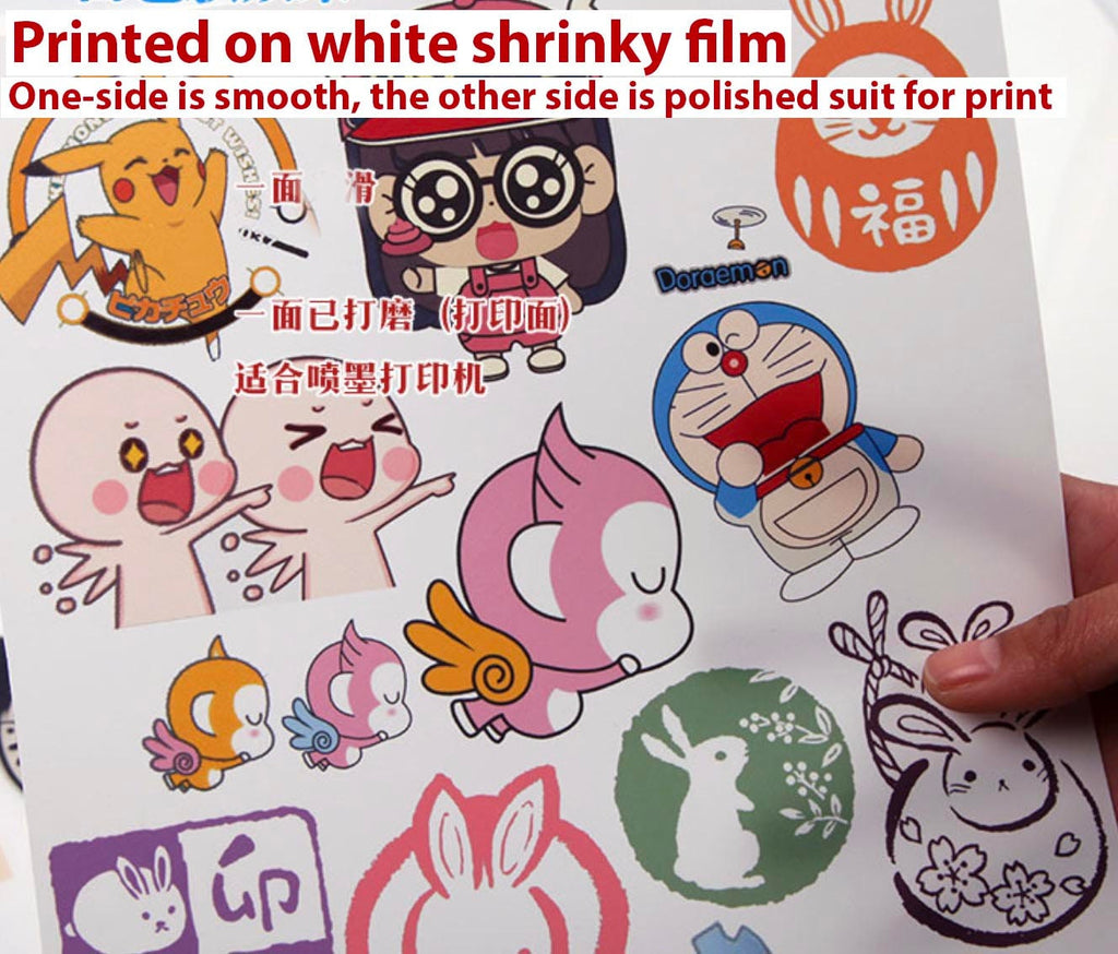 Printable Shrink Plastic Sheets, A4 Size, DIY Jewelry Making