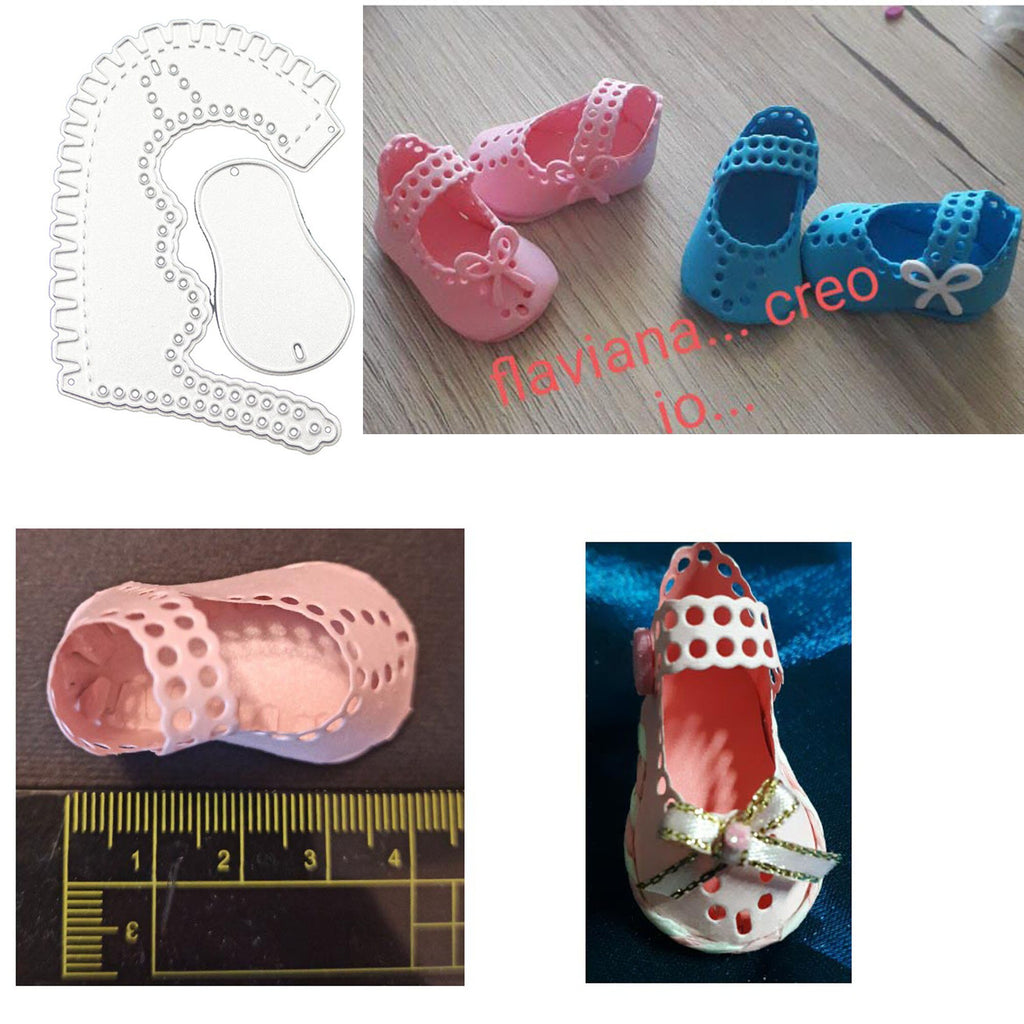 Baby Shoe Metal Cutting Die for Cards and Scrapbooks