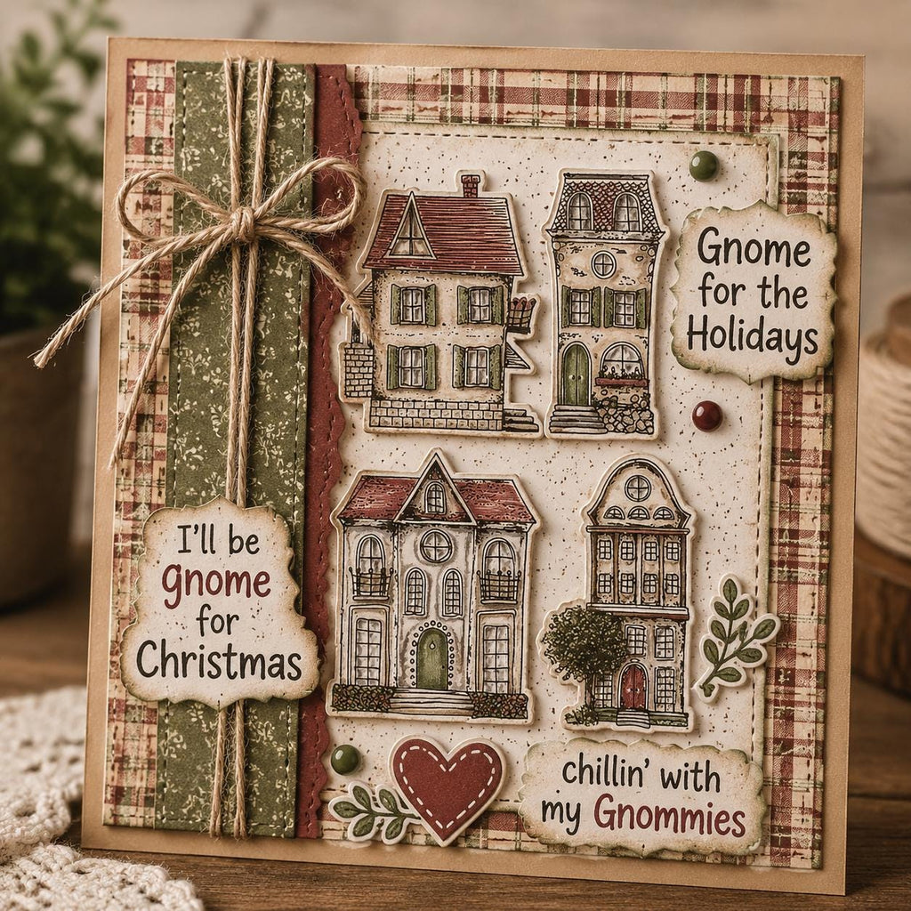 House Silicone Stamp Set, Scrapbooking Craft Stamps (15x18cm)