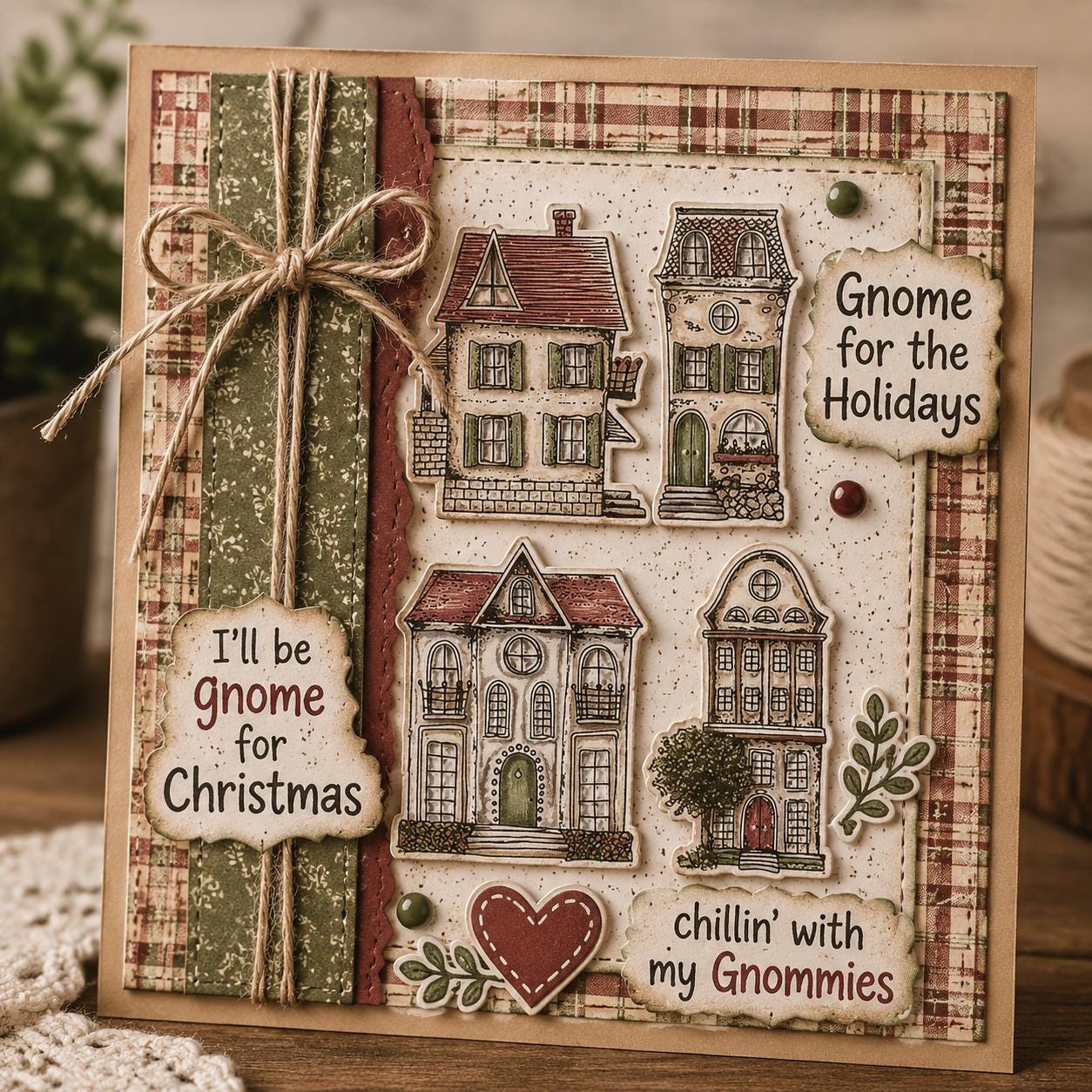 House Silicone Stamp Set, Scrapbooking Craft Stamps (15x18cm)
