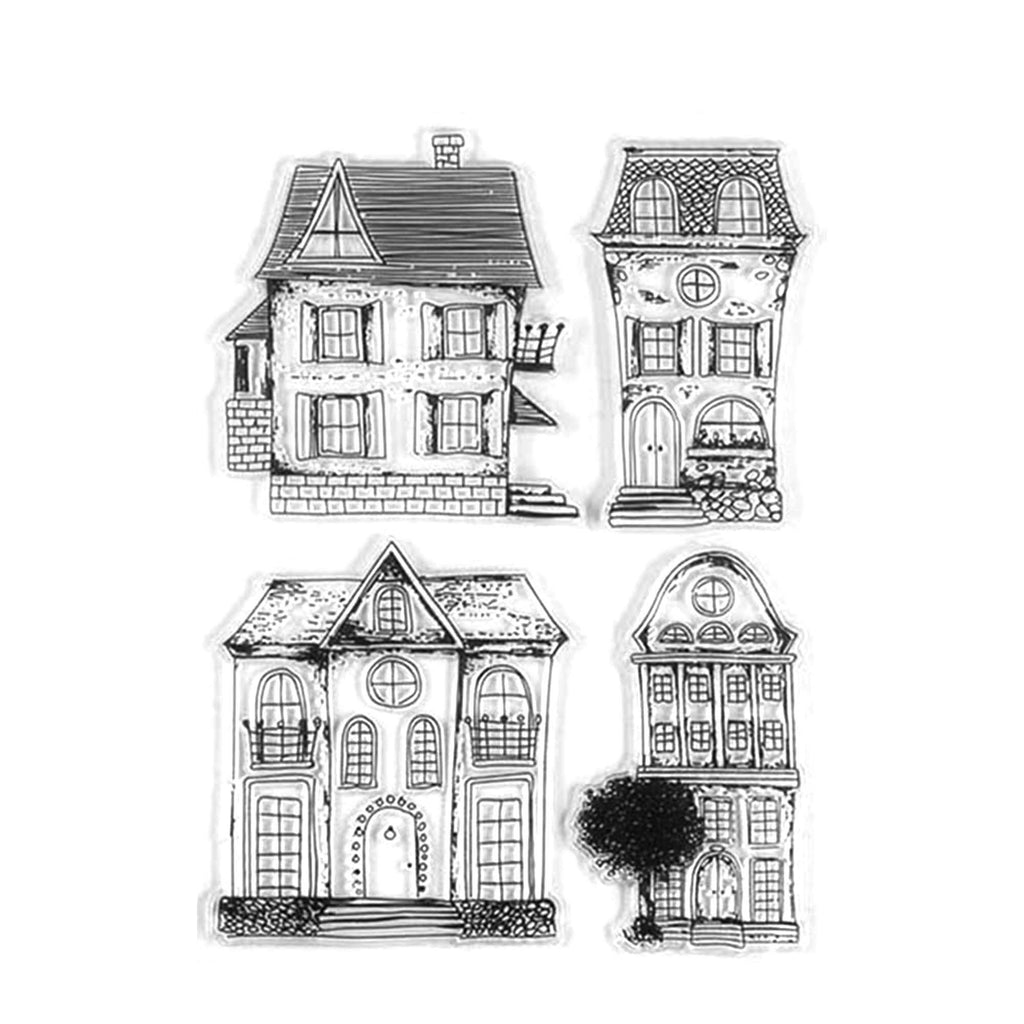 House Silicone Stamp Set, Scrapbooking Craft Stamps (15x18cm)