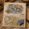 World Map Clear Silicone Stamp for Scrapbooking