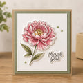 Flower blooming clear stamp rubber seal for card making DIY scrapbooking paper stamping