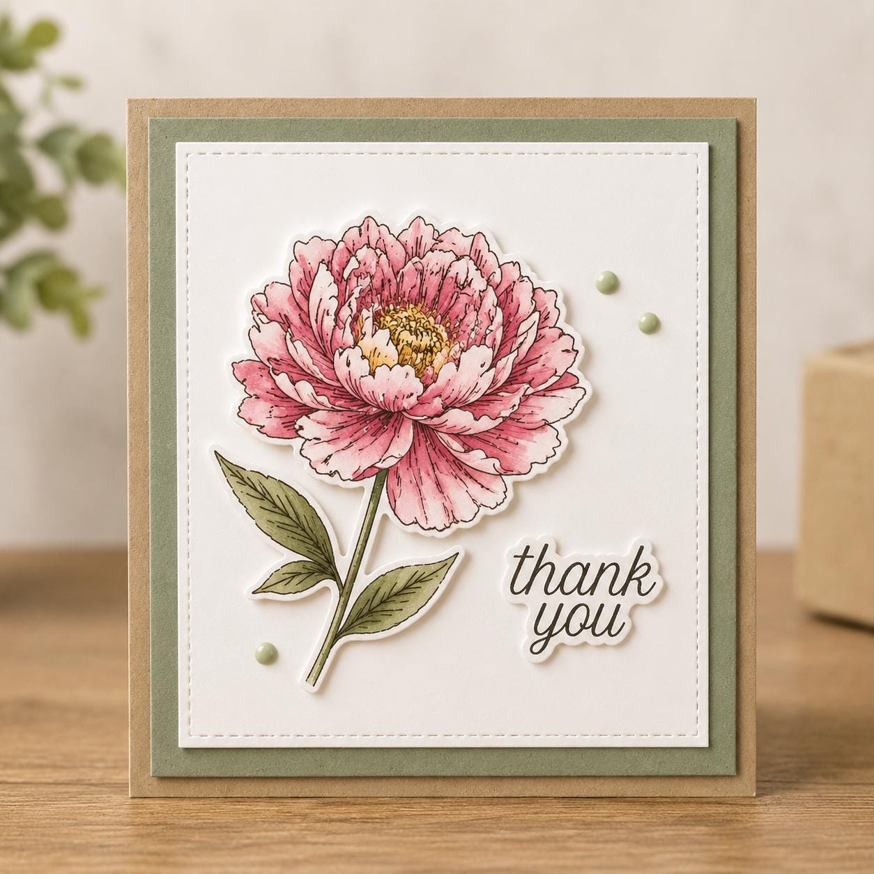 Flower blooming clear stamp rubber seal for card making DIY scrapbooking paper stamping