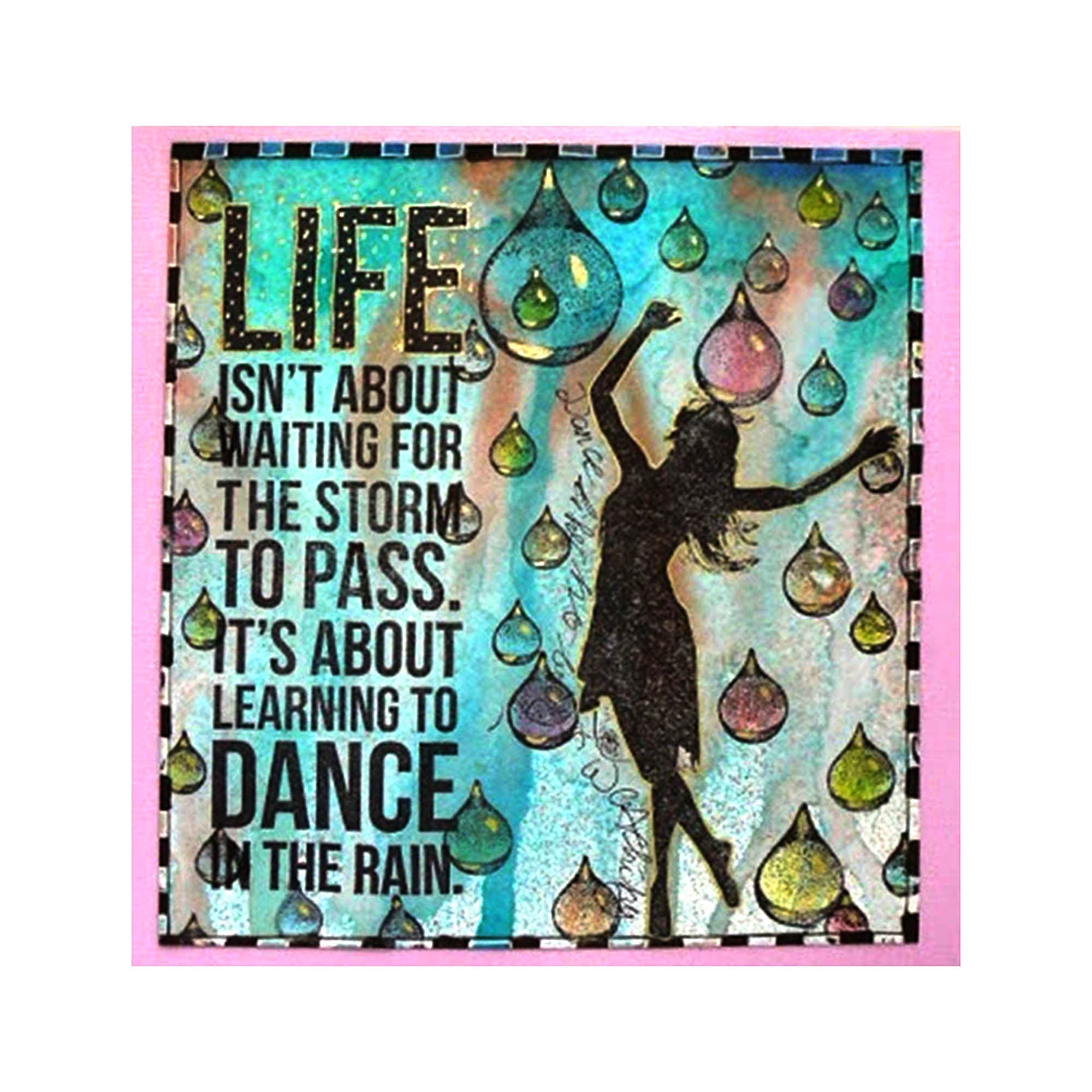 Water Drop Clear Stamp, 11 x 16 cm Silicone Stamp