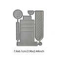 Foldable Card Metal Cutting Die, Layered Card Stencil for Scrapbook