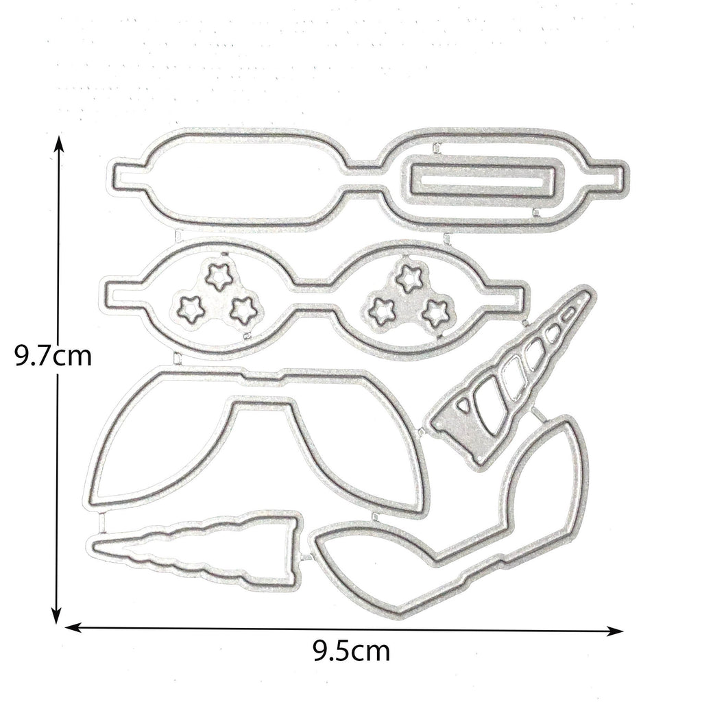 Unicorn Bow Tie Metal Cutting Die for Cards and Crafts