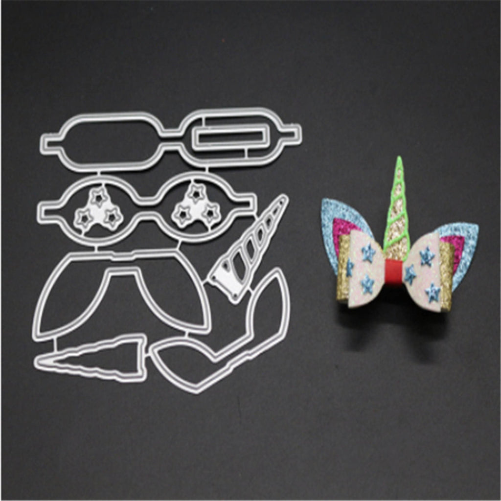 Unicorn Bow Tie Metal Cutting Die for Cards and Crafts