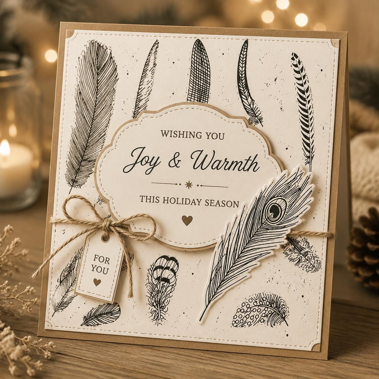 Feather Clear Stamps, DIY Scrapbooking (15x18cm)