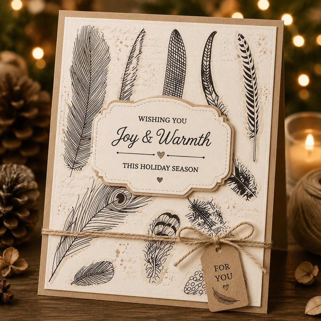 Feather Clear Stamps, DIY Scrapbooking (15x18cm)