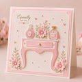 Perfume Table Metal Cutting Die, DIY Scrapbooking Stencil