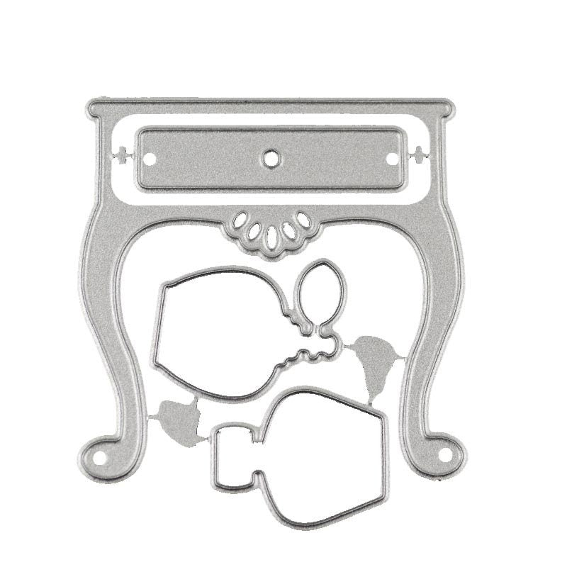 Perfume Table Metal Cutting Die, DIY Scrapbooking Stencil